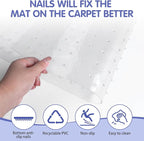 Eunice Carpet Protector for Pets, 15 in x 3.3 Ft Cat Carpet Protector for Doorway, Anti-Slip Cat Scratch Mat, Easy to Cut Plastic Stopper