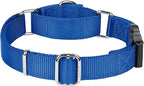 Martingale Collar for Dogs with Quick Release Buckle, Heavy-Duty Solid Color Nylon Training Collars - Adjustable No-Slip Design for Medium & Large Dog