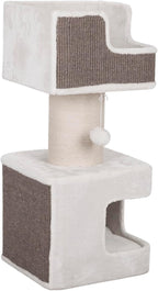 Trixie Ava Cat Tree – Cat Tower with Condo & Thick Scratching Post, Includes Removable Cushions – Indoor Cat Furniture for Scratching & Climbing – Gray, 16.5" x 16.5" x 33.9"