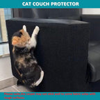 Cat Couch Protector,78.7"x15.8"Trimmable Self-Adhesive Cat Scratching Mat for Wall Scratcher(Black)