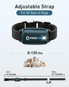 ABBIDOT Shock Collar for Dogs, 3300 FT Dog Training Collar with Remote, IPX7 Waterproof with 4 Training Modes, Rechargeable E-Collar for All Breeds (15-120 lbs)