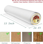 Anti Cat Scratch Furniture Protector, Transparent Self-Adhesive Couch Furniture Protectors from Cats Scratching Claws, Cat Scratch Couch Protector (13”x 24 FT)