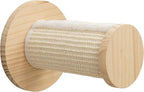 Trixie Cat Wall Furniture Set 3 - Cat Wall Scratcher and Climbing Shelves - Sisal Rope Scratching Posts - 3 Elevated Steps - Natural/White