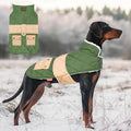 KYEESE Dog Coat Waterproof Dog Coats for Large Dogs Soft Pet Sweater with Leash Hole Windproof Dogs Jacket with Fleece Lined Thick Pet Winter Puffer Coat with Pocket Warm Pets Clothes for Cold Weather