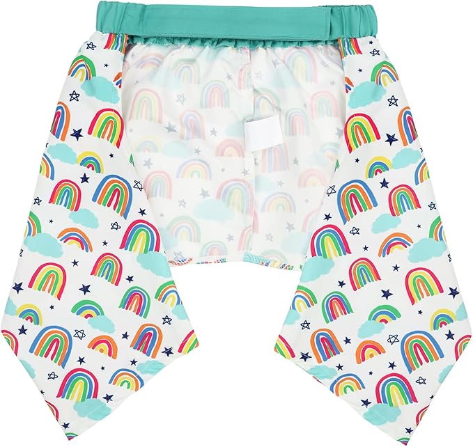 HDE Dog Swim Trunks Hawaiian Board Shorts Beach Pool Swimsuit for XS to XXL Dogs Rainbows - L