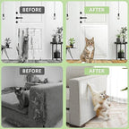 Anti Cat Scratch Furniture Protector, 190"x12" Pins cat Scratch Deterrent for Furniture,Self Adhesive Anti Pet Deterrent Sofa Cover Clear PET Protective Film