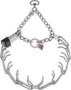 Herm Sprenger Prong Dog Collar with Quick Release ClicLock Buckle for Small Medium Large Dogs Stainless Steel Training No-Pull Collar for Dogs Made in Germany (23in x 3.2mm)