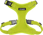 Voyager Step-in Pet Harness - All Weather Mesh, Adjustable Step in Harness for Cats and Dogs by Best Pet Supplies - Lime Green, XL