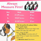 Mayerzon 2 Inch Wide Martingale Collar for Large Dogs, Patented No Pull Walking Training Dog Collar for Pitbull German Shepherd, with Buckle, Reflective Stitching, Adjustable (Hot Pink, L)