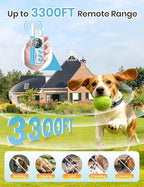 Smart 2-in-1 Dog Shock and Bark Collar - AI Anti-Misoperation, 3300FT Remote Training Collar, IPX7 Waterproof, 4 Modes (Tone, Vibration, Safe Shock, Auto Anti-Bark) for Dogs