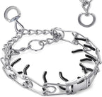 Prong Training Collar for Dogs, Adjustable Dog Training Pinch Collar with Quick Release Buckle, No Pull Collar for Small Medium Large Dogs, Extra Link and Caps (XL (21-26" Neck, 4.0mm))