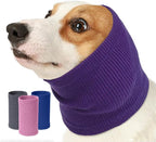 Nanaki Dog Hood Calming Ear Wrap, Quiet Headband Head Cover Dog Snood Doggy Ear Fireworks Muffs, The Grooming and Force Drying Pet Protector for Anxiety Relief Calming Doggy Head Covers for Noise