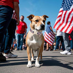 ARING PET 4th of July Collars for Dogs, Fourth of July Patriotic American USA Flag Red White Blue Dog Collar for Puppy Small Medium Large Boy Girl Doggy-XS