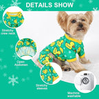Dog Pajamas for Small Dogs Boy Girl, Dog Clothes Tiny Chihuahua Yorkie Spring Summer Shirt, Cute Puppy Outfit Pjs Jumpsuit Cat Onesie Apparel Pet Clothes (Blue Duck, Medium)