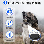 Vibrating Dog Collar - Vibration Collar for Dogs Training, No Shock Dog Training Collar with Remote Upgraded 3300ft Range, 9 Style Tones and Vibration Collar, White