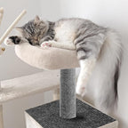 Cat Scratch Couch Furniture Protector, Adhesive Cat Scratch Pad Deterrent for Furniture, DIY Climbing Scratcher for Indoor Cats (Light Grey, 39.3x15.8 in)