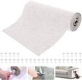Large Self-Adhesive Cat Scratching Mat, 118"x15.8" Furniture Protector, Trimmable DIY Wall Climbing Carpet, Couch Protector, Scratch Pad Replacement (Beige)