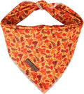 Lionet Paws Fall Dog Bandana for Small Medium Large Dogs, Cat Dog Kerchief Washable Dog Triangle Bibs Scarf for Girl or Boy