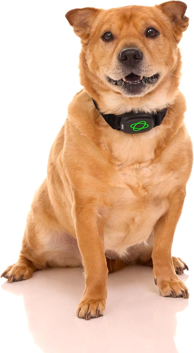 Non-Shock Luxury Bark Collar-Adjustable Fit, No Shock for Small,Medium,Large Dogs, Advanced Technology with Remote, Automatic Bark Collar, Rechargeable, Dog Training, Anti-Barking, Soft Velvet,Black