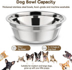 XIAZ Elevated Dog Bowls Large Breed Raised Dogs Bowl Stand Large/Medium Sized Dog Stainless Steel Food Water Bowl Stands 5 Heights Adjustable 9/11/12/14in Pet Feeder Dish Station