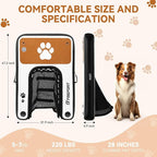 FBSPORT Inflatable Dog Boat Ramp Floating Dock Water Ladder for Pool, Boat, Non-Slip EVA Floating Ladder Pool Ramp for Dog Up to 220 LBs, Safe & Easy Access