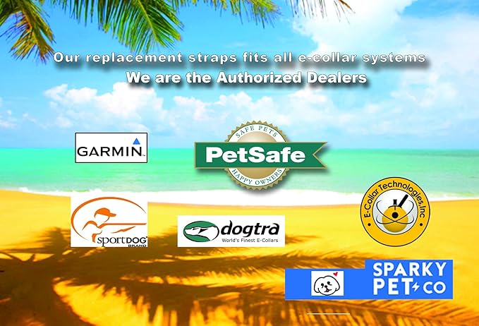 Sparky Pet Co - Surefit ECollar Replacement Strap - Bungee Dog Collar-Waterproof -Adjustable- Secure Nexus Wheel Lock-for Electronic Training & Invisible Fence Systems -3/4" Reflective Green
