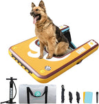 Niphean Dog Pool Ramp(Full-Coverage Non-Slip Deck), Stable Pup Plank with 200lbs/240lbs Capacity, Inflatable Dog Ramp for Pool, Boat & Dock, Safe & Durable Ladder for Large Pets to Easy Water Access