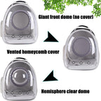 Cat Backpack Carrier, Space Capsule Astronaut Clear Bubble Front Extension to Carry Transport Cat Small Puppy Bunny, 20 Pounds Cat Bookbag