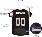 Pets First NFL Cleveland Browns Dog Jersey, Size Large, Football Shirt Costume for Pet, Dog Sports T-Shirt, NFL Team Clothing for Cats, Licensed Pet Apparel Available in 7 Sizes and 32 Teams