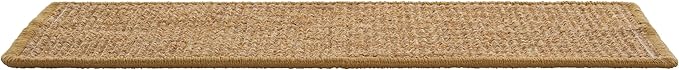 SAFAVIEH Cat Scratch Mat Pad Collection, 10" x 24", Brown, Sisal & Jute Boucle Weave, Velcro & Slip Resistant Backing