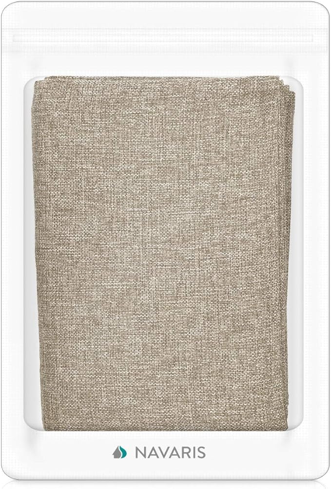 Navaris Cat Scratch Armrest Organizer - Sisal Furniture Protector Scratching Pad for Cats - Scratcher Mat Cover for Sofa Couch Armchair - Light Brown