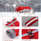 Lelepet Dog Coat Warm Dog Winter Coat Waterproof Dogs Jacket with Harness Built in Reflective Pet Fleece Vest Zip-Up Cold Weather Coats for Small Dogs Turtleneck & Windproof Coats Yorkie Red S