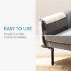 Navaris Cat Scratch Mat Sofa Protector - Linen and Sisal Furniture Protector Scratching Pad for Cats - Scratch Carpet of Couch, Sofa, Chair