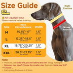 Mayerzon Martingale No Pull Collar for Medium Large Dogs, Walking Training Collar for Dogs German Shepherd Boxer Rottweiler That Pull, Reflective, with 360° Swivel Ring and Release Buckle(XL, Black)