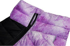 Micai Dog Warm Jacket, 4-Legs Covered Waterproof Windproof Reflective Vest, Zippered Adjustable Outdoor Snow Jacket for Small to Large Dogs - Purple M