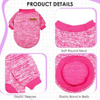 3 Pack Dog Sweaters for Small Dogs Girl Boy Winter Fleece Clothes Warm Soft Dog Sweatshirt Outfit for Dogs Cats Pet Apparel