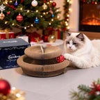 Kitty Kurlz Accordion Magic Organ Cat Scratcher Toys for Indoor Cats - Cardboard Cat Scratching Board Ball Scratcher Pad 1 Pack