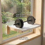 Cat Window Perch with Bird Feeder – Upgraded Bird Watching Solution for Indoor Cats, Foldable Cat Hammock Seat with Strong Suction Cups, Relieves Boredom & Stimulates Natural Instincts