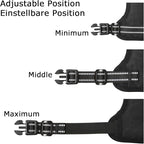 HEELE Dog Harness Dog Harness Small Dog No Pull Harness with Soft Handle Reflective Harness Adjustable, Black, S