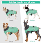 QBLEEV Warm Dog Coat - Waterproof Reflective Jacket, Thick Fleece Dog Snowsuit Christmas Vest for Cold Weather, Small to Large Dogs