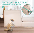 Door Protector from Dog Scratching, Thicken Single Side Adhesive Couch Cat Scratch Protector, Clear Heavy Duty Flexible Door Claw Shield, Anti Scratch Furniture Protector - (197" x 12")