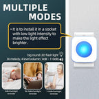 Wireless Doorbell 1200 feet Waterproof Door Bell with 2 Buttons with Different Tones Operating at 36 Melodies 4 Volume levels Flash Light 2 Receivers 2 Buttons White Jsieem