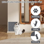 2 Pack Wall & Corner Cat Scratcher, 12X12 Inch Scratch Pad for Cats, Grey Carpet Corner Scratchers for Indoor Cats, Wall Mounted Cat Mat