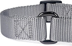 Premium Nylon Adjustable Anti-Escape Martingale Dog Collars,Sturdy,Comfort and Silky Dog Collar for Large Dogs Walking,Training,etc... (Ultimate Grey, Large)