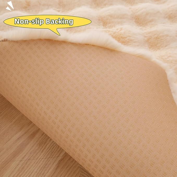 SHENGOCASE Pet Cushion Pad, Faux Fur Dog and Cat kneading Pillow, Cozy Bed Insert for Crate Pad Padding for Cage Kennel House Condo Shelf (27.5" x 41")