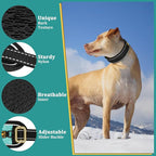 Mayerzon Martingale No Pull Collar for Large Medium Dogs Pitbull German Shepherd Rottweilers, Patented Reflective Anti Pull Dog Walking Collar with Buckle for Training Hiking, Adjustable(M, Black)