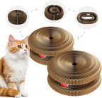 2 Pcs Cat Toy, Cat Scratchers for Indoor Cats Magic Organ Foldable Cardboard Cat Scratcher Kitten Toy Interactive Relieve Boredom and Exercise Brown (Brown, XS)