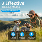 Dog Shock Collar - 3300FT Remote Dog Training Collar, Waterproof Rechargeable e-Collar with 4 Humane Modes & 2 LED Anti-Lost Lights for 10-120lbs Small/Medium/Large Dogs(Blue)
