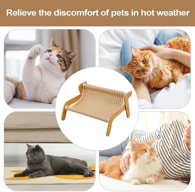 Cat Scratcher Couch | Cooling Training Lounger | Cat Scratcher Furniture | for Home Decor Enrichment Pet Supplies Playtime Indoor Kitten Training Nail Care