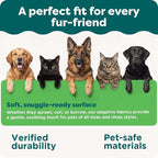 FurHaven Cat Bed Cave for Indoor Cats & Small Dogs, Washable & Foldable Pet Tent with Removable Cushion, Small, Polar Fleece, Heather Gray